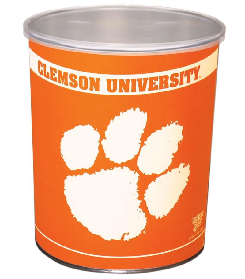 Clemson Tigers Popcorn Tin – 1 Gallon