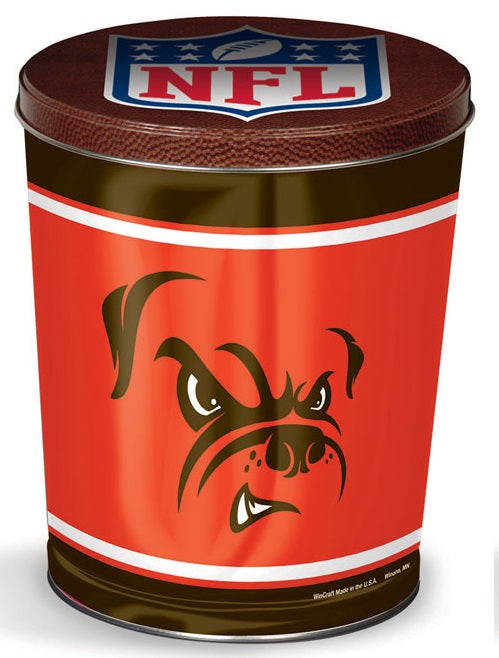 Cleveland Browns 3-Flavor Gourmet Popcorn Tin (3-Gallon)