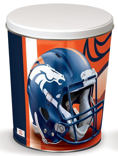 Denver Broncos Popcorn Tin – 3 Gallon