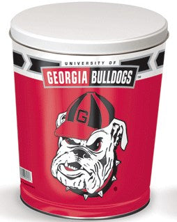 Georgia Bulldogs Popcorn Tin – 3 Gallon