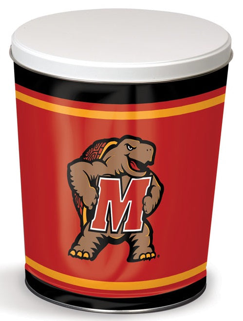 Maryland Terrapins Popcorn Tin – 3 Gallon