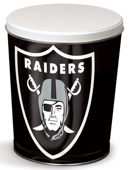 Las Vegas Raiders 3-Flavor Gourmet Popcorn Tin (3-Gallon)