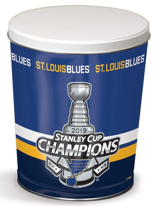 Saint Louis Blues 2019 Stanley Cup Champions Popcorn Tin – 3 Gallon