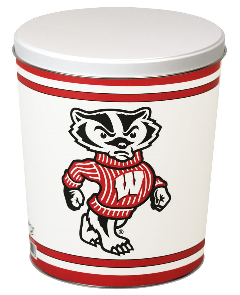 Wisconsin Badgers Popcorn Tin – 3 Gallon