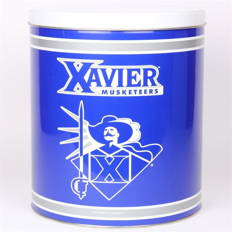 Xavier Musketeers Popcorn Tin – 3.5 Gallon