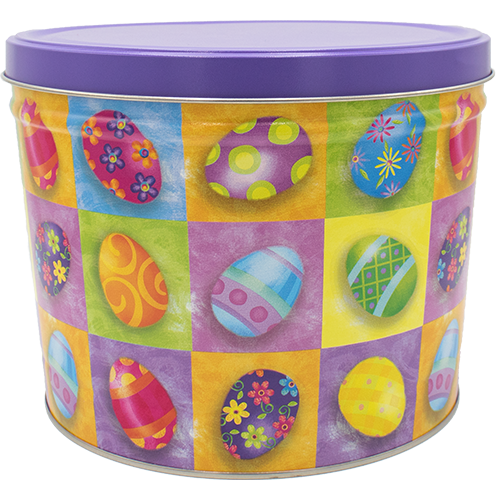 Bright Eggs 3-Flavor Gourmet Popcorn Tin (2-Gallon)