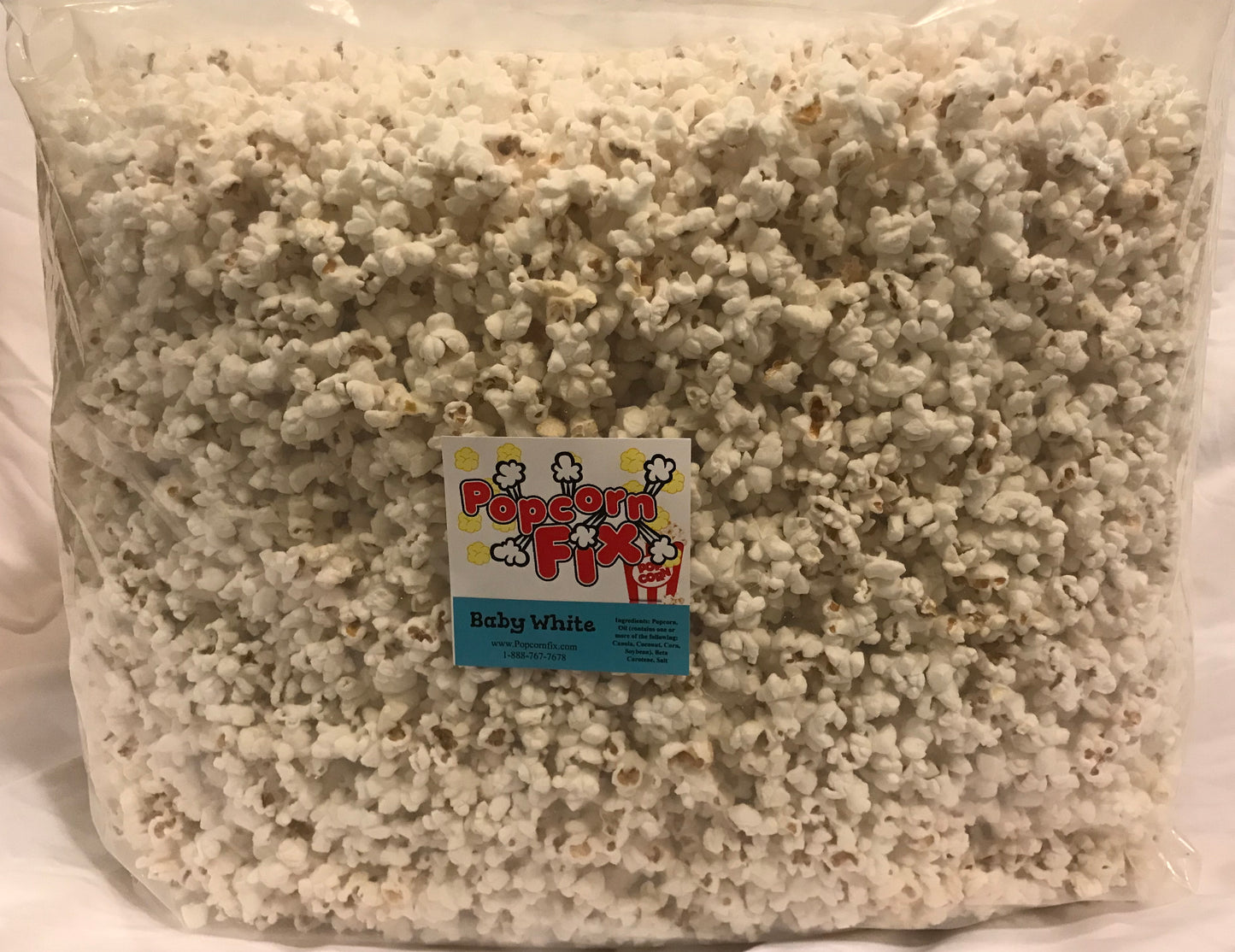 Baby White Salted 240-Cup Gourmet Popcorn (Bulk Bag, 120 Servings)