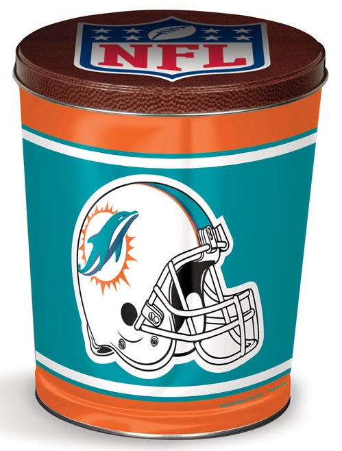 Miami Dolphins 3-Flavor Gourmet Popcorn Tin (3-Gallon)