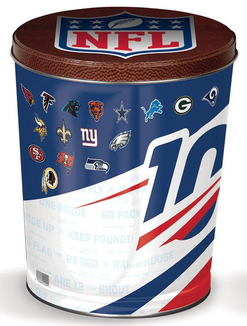 NFL Team Popcorn Tins | Gourmet Sports Gifts – Popcorn Fix