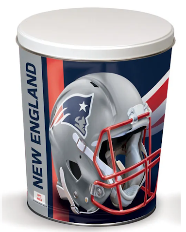 New England Patriots Popcorn Tin – 3 Gallon