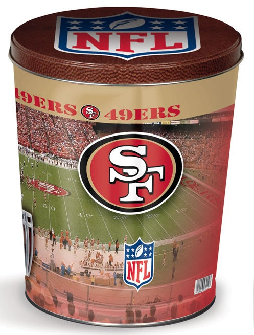 San Francisco 49ers 3-Flavor Gourmet Popcorn Tin (3-Gallon)