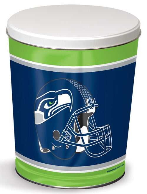 Seattle Seahawks 3-Gallon Popcorn Tin | Gourmet Gift – Popcorn Fix