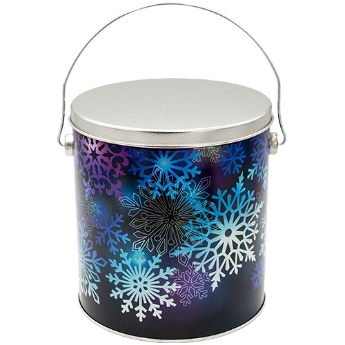 Spectral Snowflake 3-Flavor Gourmet Popcorn Tin (1-Gallon)