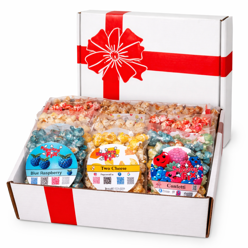 Create Your Own Gourmet Popcorn Sampler Gift Box